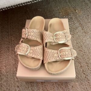 Loeffler Randall raffia sandals